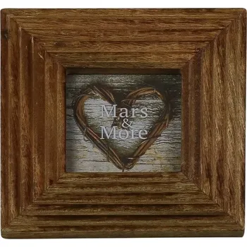 Rám na obraz Čtvercový fotorámeček z mangového dřeva - 19*2*19cm
