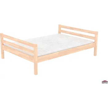 Postel Domestav dvoulůžko Domino 120 buk cink, dětská postel z masivu olejovaná