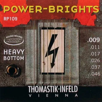Struna pro kytaru a smyčcový nástroj Thomastik Power Brights THRP-109, Struny na elektrickou kytaru