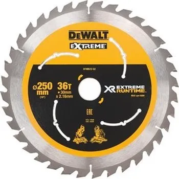 Pilový kotouč DeWALT DT99572 Pilový kotouč 250 x 30 mm, 36 zubů FZ 7 ° free_store_pickup