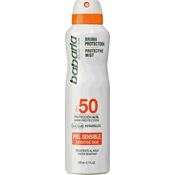 Přípravek na opalování Babaria Opalovací krém ve spreji Babar SPF 50 (200 ml) Jemná pokožka