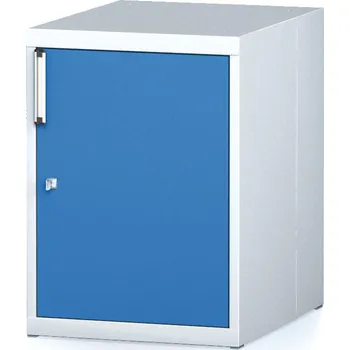 Alfa 3 Závěsná dílenská skříňka na nářadí k pracovním stolům MECHANIC, 480 x 600 x 662 mm, modré dveře