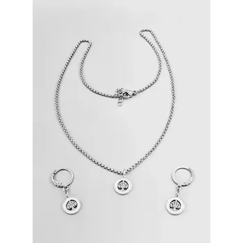 Náhrdelník Ocelový náhrdelník - Strom života v kruhu zdobený malý 3