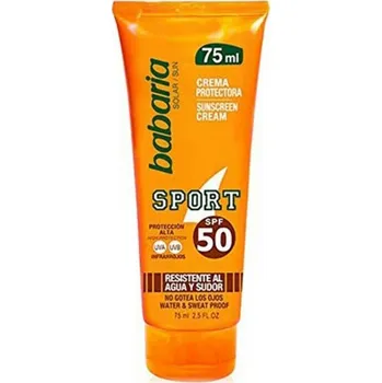 Přípravek na opalování Babaria Mléko pro sportovce Solar Sport Voděodolný Babar SPF 50 (75 ml)