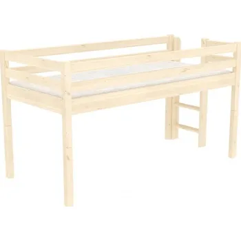 Postel Domestav DOMINO - Zvýšené jednolůžko dělené čelo zábrana D smrk pravé