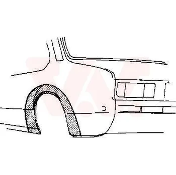 Příslušenství karosérie Boční stěna VAN WEZEL 3723.46