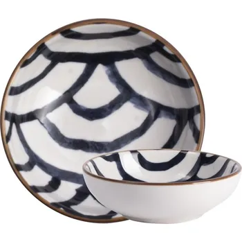 GUSTA Mistička keramika průměr 9 x 2,8 cm Vlnky