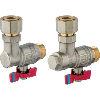 Ventil Novaservis - sada kulových kohoutů pro připojení kotle (ZK1F20)