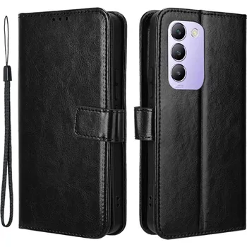 Pouzdro na mobilní telefon Crazy knížkové pouzdro na Vivo V40 SE 4G/5G - černé