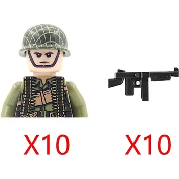 Stavebnice LEGO Vojenské stavebnice pro děti s historickými figurkami | lego styl komponenty - D259-WG108-10PCS