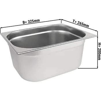Dóza na potraviny G.Gastro GN nádoba 1/2 - hloubka 200 mm