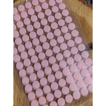 Zip Suchý zip samolepicí kolečka Ø10 mm růžová