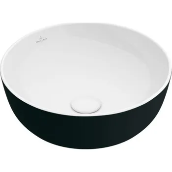 Umyvadlo Villeroy & Boch Artis umyvadlo na desku, 43 cm, bez přepadu, Coal Black (417943BCT8)