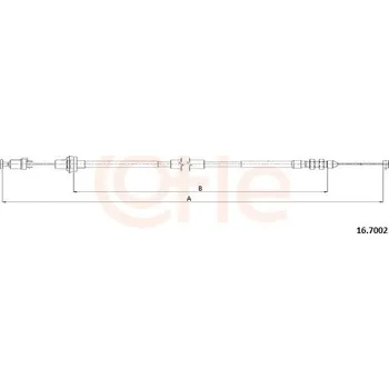 Lanko parkovací brzdy Lanko plynu COFLE 16.7002