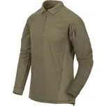 HELIKON HELIKON triko RANGE POLO, dlouhý rukáv - Adaptive Green - S