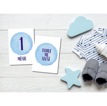 Fotoalbum Milníkové kartičky Modré