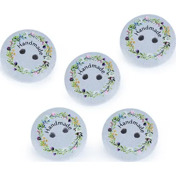 Knoflík Dřevěný dekorační knoflík Handmade