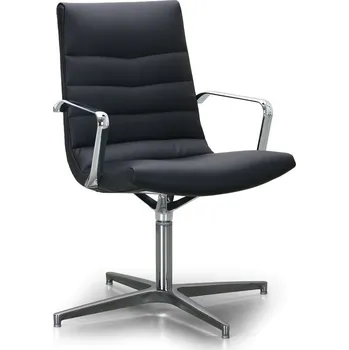 Antares Kožená konferenční židle PROKURIST, černá