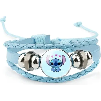 Náramek Dětský pletený náramek s motivem Lilo & Stitch - 2