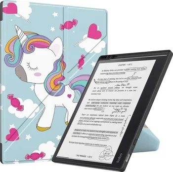 Pouzdro na tablet VSECHNONAMOBIL 60200 ART Zaklápěcí obal Kobo Elipsa 2E UNICORN