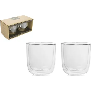 Sklenice GUSTA Set šálků dvojitá stěna 250 ml sklo