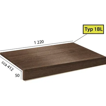Schodiště Ecoline Step 1BL - 9554 Dub bush kouřový