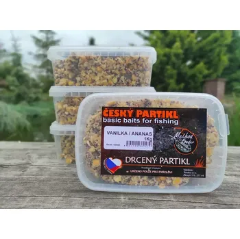 Návnadová surovina ČESKÝ PARTIKL Partikl vařený DRCENÝ - VANILKA/ ANANAS