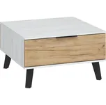 Malý konferenční stolek OSMAK, craft bílý/craft zlatý, 5 let záruka + vyzvednutí ZDARMA