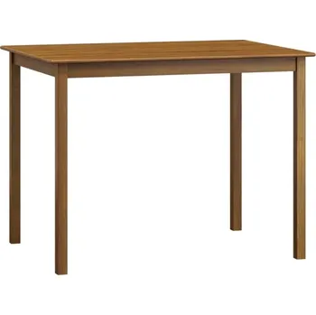 Jídelní stůl Stůl DASHEN 1, 120 x 75 cm, masiv borovice, moření dub + vyzvednutí ZDARMA