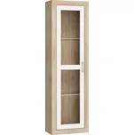 Vitrína GOUDINI, dub sonoma/bílý lesk, 5 let záruka + vyzvednutí ZDARMA