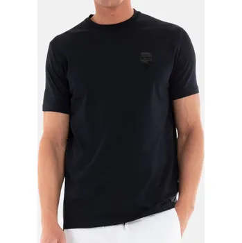 Pánské tričko Pánské černé triko Karl Lagerfeld - Velikost L, Barva Černá 55704 1K3C10620856