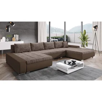 Sedací souprava Rozkládací rohová sedačka LILIBET, hnědá +možnost VÝNOSU + vyzvednutí ZDARMA