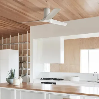 Lampička Beacon Lighting Beacon stropní ventilátor Londo bílý DC motor Ø 132 cm tichý - Ø kryt motoru 9 cm; Ø stropní držák 10,7 cm; minimální výška instalace 2,3 m bílá - Doprava zdarma