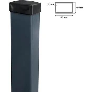 Plotový sloupek Sloupek 60x40mm ZnPVC 2000mm antracit