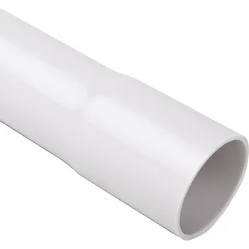 Stavebniny Tuhá hrdlovaná trubka PVC pr. 32 mm, 33411, 750N/5cm, světle šedá, délka 3 m.