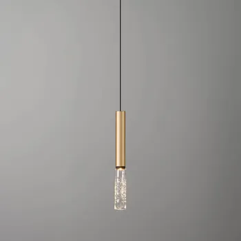 OLEV Beam Stick Glass on/off 2 700K 35,3 cm zlatý - Stříška - výška 8,9 cm, Ø 6 cm zlatá, čirá 1 x 5,4 W LED - Doprava zdarma