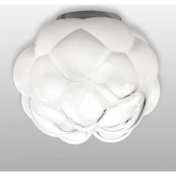Fabbian Cloudy LED stropní svítidlo mráčkové 40 cm - stropní upevnění výška 2 cm bílá, čirá, hliník - Doprava zdarma