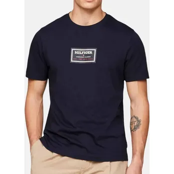 Pánské tričko Pánské modré triko Tommy Hilfiger - Velikost 2XL, Barva Modrá 55740 MW0MW334391