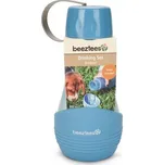 Plastová cestovní lahev s miskou, modrá, 850 ml