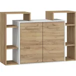 Komoda DORINDA 2D, craft bílý/craft zlatý, 5 let záruka + vyzvednutí ZDARMA