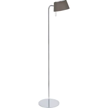 Lampička BRUMBERG 58120150 stojací lampa, naklápěcí - délka kabelu 170 cm; stínidlo - Ø horní 14 cm, Ø dolní 18 cm, výška 10 cm niklová matná, hnědá 1 x 48 W - Doprava zdarma