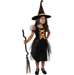 Dětský kostým čarodějnice s hvězdičkami (M) e-obal
