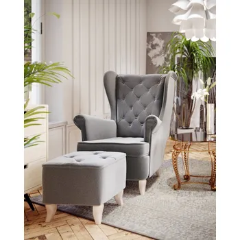 Křeslo Křeslo SIMUL, šedá + vyzvednutí ZDARMA