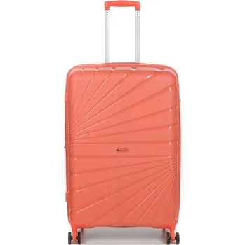 Velký cestovní kufr na kolečkách s expandérem TSA 100l Worldline 287 oranžová