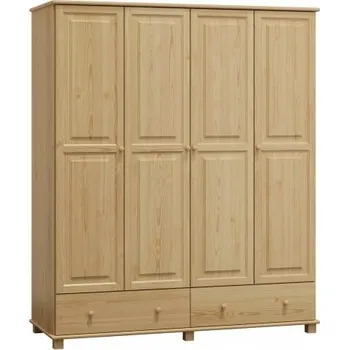 Šatní skříň Skříň 4D BHAGIRA 5, šíře 160 cm, masiv borovice + vyzvednutí ZDARMA