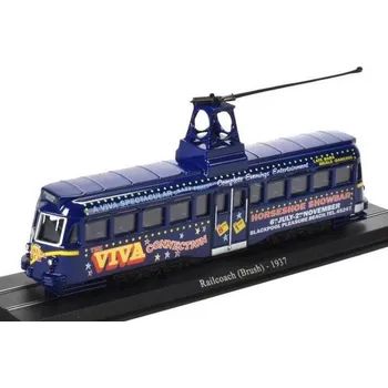 autíčko Railcoach (Brush) - 1937 1:76 časopis s modelem Railcoach (Brush) - 1937 - kovový model tramvaje