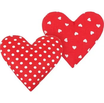 Dekorativní polštářek Bellatex SRDCE - sada 2ks Červená