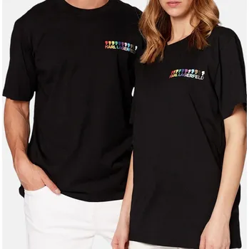 Unisex černé triko Karl Lagerfeld - Velikost XS, Barva Černá 55702 225w1781