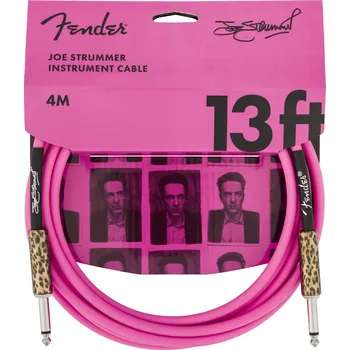 Audio kabel Fender 13' Instrument Cable Joe Strummer Pink Leopard + prodloužená záruka 3 roky