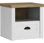 MISAEL noční stolek, borovice andersen/dub lefkas + vyzvednutí ZDARMA